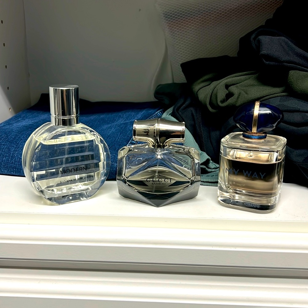 I have 3 perfumes that I’m rotating out. I have too many!